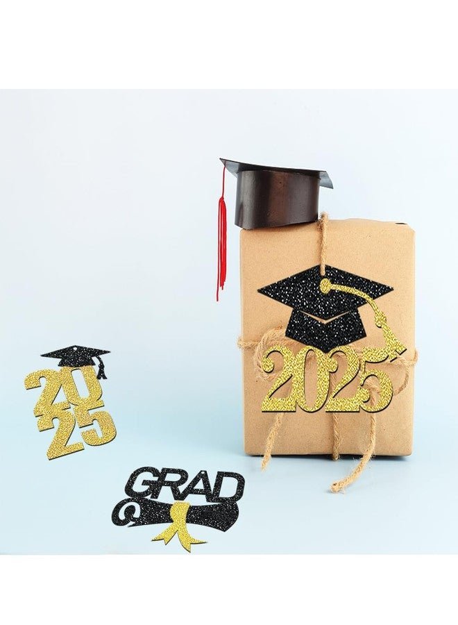Moitkptt 24 Pcs 2025 Graduation Tags for Graduation Decorations, Class of 2025 Centerpieces- Grad Gift Tags for Grad Table Decor (Gold) - Image 5
